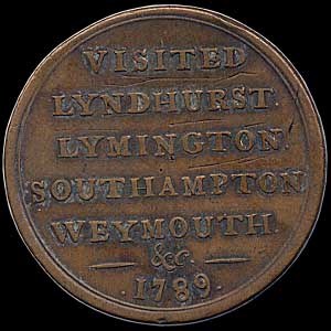 British Historical Medals 314 - 1789