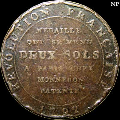 Reverse - France - 2 Sols - 1792