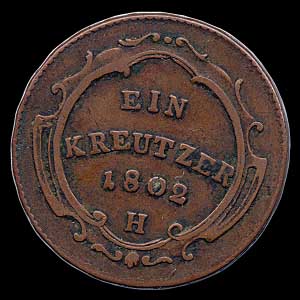 Reverse - Austria - 1 Kreutzer 1802