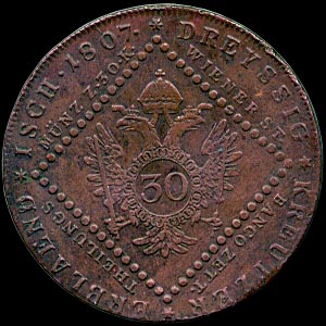 Reverse - Austria - 30 Kreutzer 1807