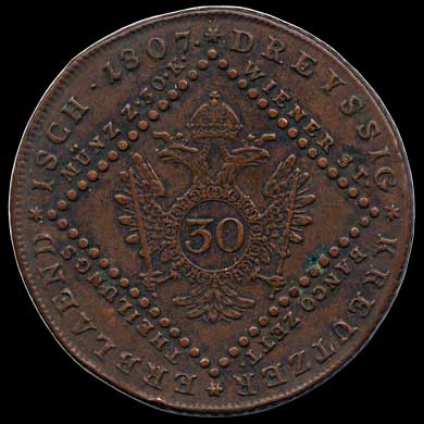 Reverse - Austria - 30 Kreutzer 1807