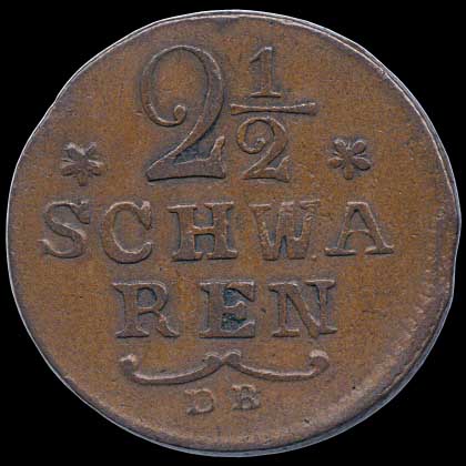 Reverse - Bremen - 2 1/2 Schwaren - 1797