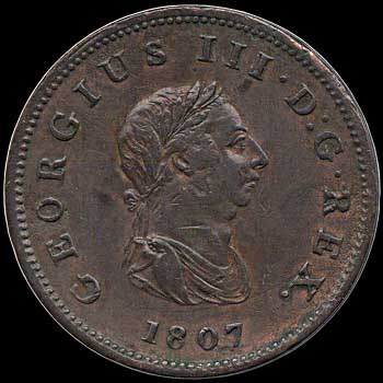 Obverse - Great Britain - 1/2 Penny - 1807