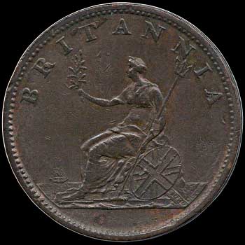 Reverse - Great Britain - 1/2 Penny - 1807