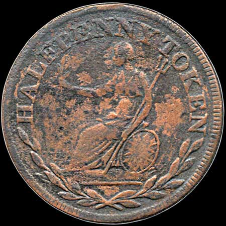Reverse - Great Britain - 1/2 Penny - c. 1813