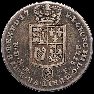Reverse - Brunswick-Luneburg 1794 1/6 Thaler