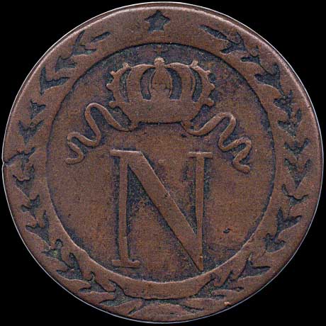 Obverse - France - 10 Centimes 1808