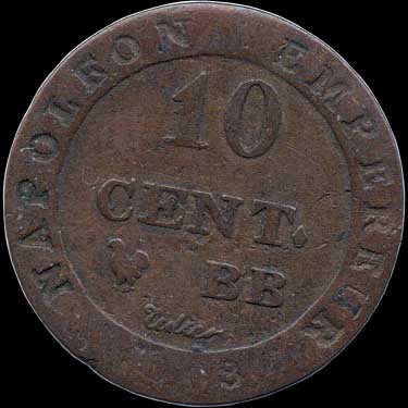 Reverse - France - 10 Centimes 1808