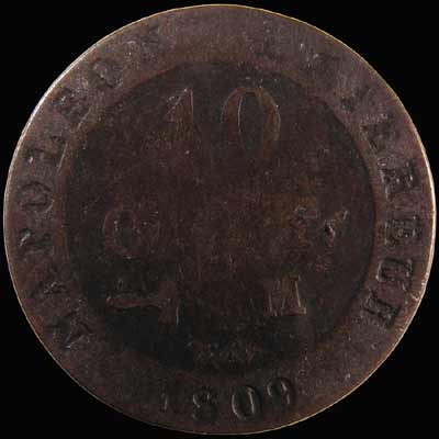 Reverse - France - 10 Centimes 1809