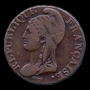 Obverse - France - 5 Centimes 1796