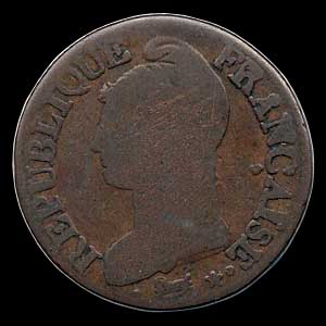 Obverse - France - 5 Centimes 1797