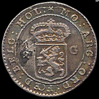 Reverse - Batavian Republic East Indies - 1/2 Florin (1802)