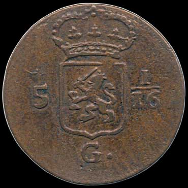 Obverse - Napoleonic East Indies - 1 Dute (1808)