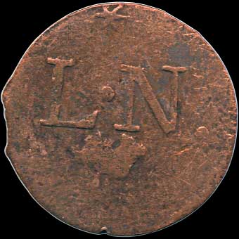 Obverse - Napoleonic East Indies - 1 Duit (1810)