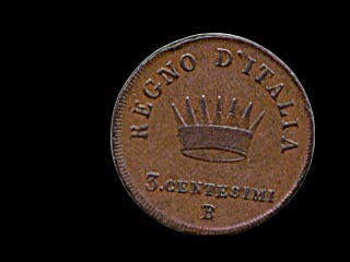 Reverse - Kingdom of Napoleon - 3 Centesimi (1807)