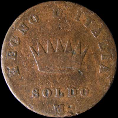 Reverse - Kingdom of Napoleon - 1 Soldo (1807)