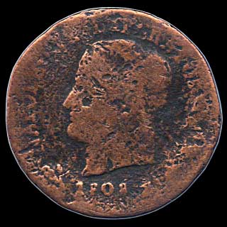 Obverse - Kingdom of Napoleon - 1 Centesimo (1808)