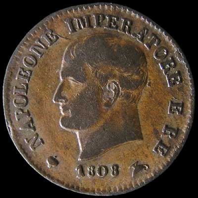 Obverse - Kingdom of Napoleon - 1 Centesimo (1808)