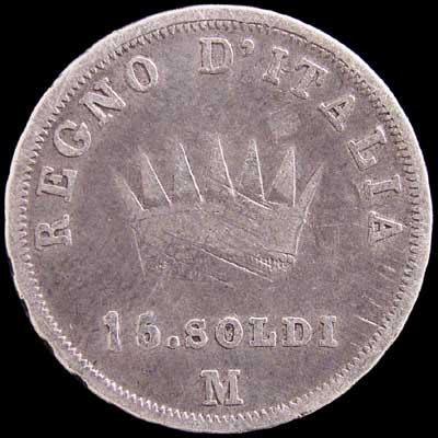 Obverse - Kingdom of Napoleon - 15 Soldi 1808