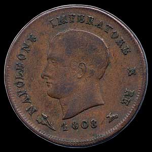 Obverse - Kingdom of Napoleon - 3 Centesimi (1808)
