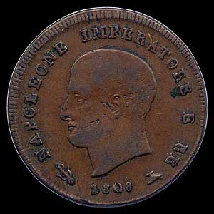 Obverse - Kingdom of Napoleon - 3 Centesimi (1808)
