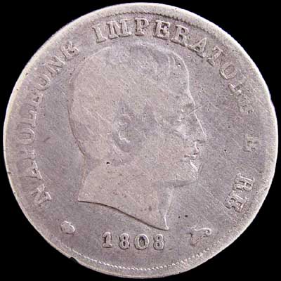 Reverse - Kingdom of Napoleon - 15 Soldi 1808