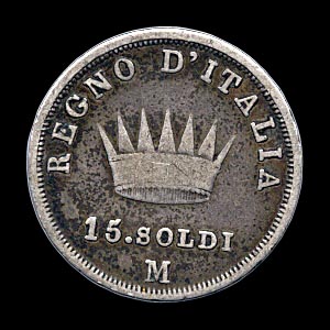 Reverse - Kingdom of Napoleon - 15 Soldi 1808