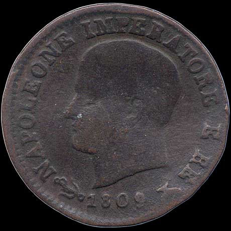 Obverse - Kingdom of Napoleon - 1 Centesimo (1809)