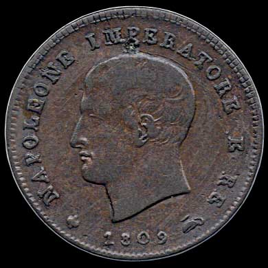 Obverse - Kingdom of Napoleon - 3 Centesimi (1809)