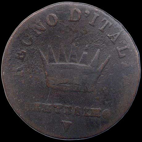 Reverse - Kingdom of Napoleon - 1 Centesimo (1809)