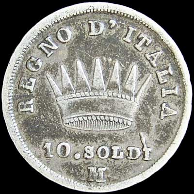 Reverse - Kingdom of Napoleon - 10 Soldi - 1809