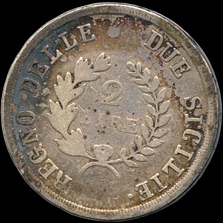 Reverse - Naples - 2 Lire - 1813