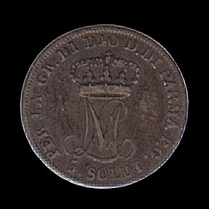 Reverse - Parma - 1815 - 5 Soldi
