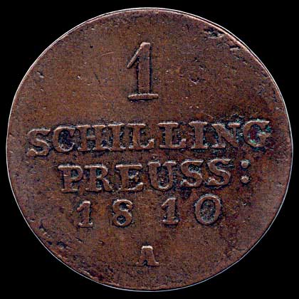 Reverse - Prussia - 1 Schilling - 1810