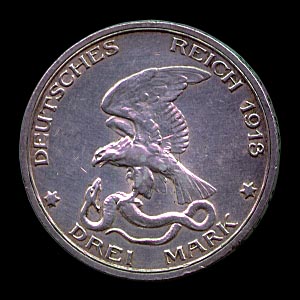 Obverse - Prussia - 3 Mark - 1913
