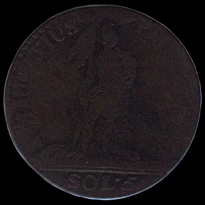 Reverse - Sardinia - 5 Soldi - 1796