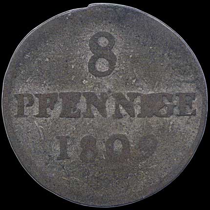 Reverse - Saxony - 8 Pfennige 1809