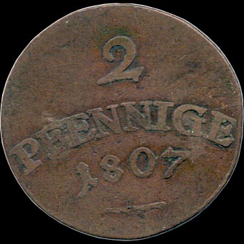 Reverse - Saxe - Weimar - Eisenach - 1807