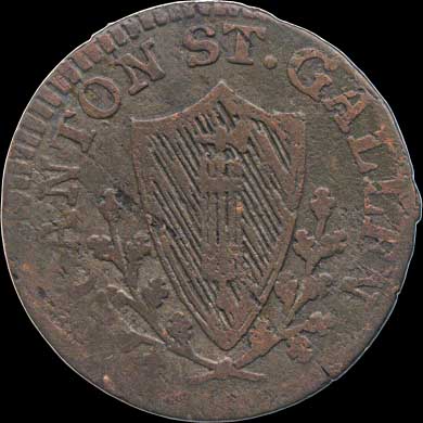 Obverse - Swiss - 1 Kreuzer - 1813