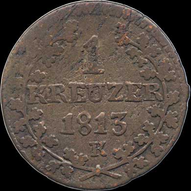 Reverse - Swiss - 1 Kreuzer - 1813