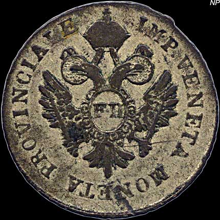 Obverse - Venice (Austria) - 1/2 Lira (1800)