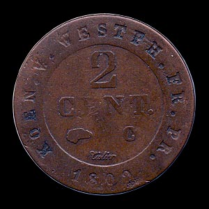 Reverse - Westphalia - 1809 - 2 Centimes