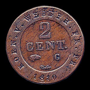 Reverse - Westphalia - 1810 - 2 Centimes