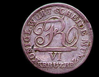 Reverse - Wurttemberg - 6 Kreuzer - 1808