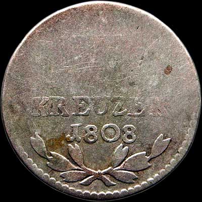 Reverse - Baden - 6 Kreuzer  (1808)
