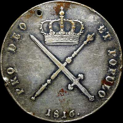 Reverse - Bavaria - 1 Thaler - 1816