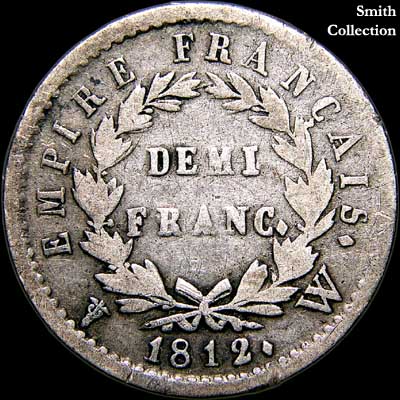 Reverse - France - 1/2 Francs - 1812