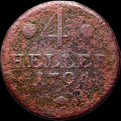 Reverse - Hesse-Cassel - 1794 - 4 Heller