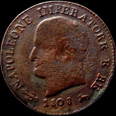 Obverse - Kingdom of Napoleon - 1 Centesimo (1808)