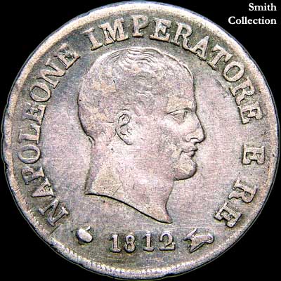 Obverse - Kingdom of Napoleon - 10 Soldi (1812)